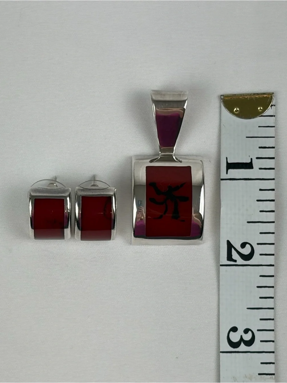 Vintage Silpada Sterling Sliver Pendant & Earrings Set